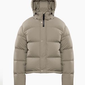 Aritzia Super Puff Jacket- Shorty in Modern Taupe.